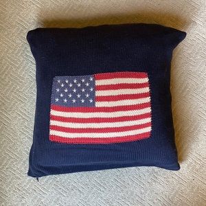 American Flag Knit Pillow 🧶